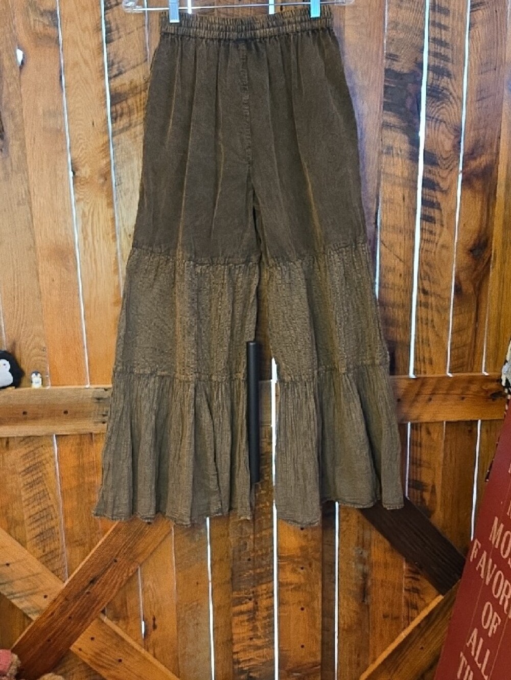 206p Young Threads Tiered Pants with Drawstring Waist - Picture 7 of 8